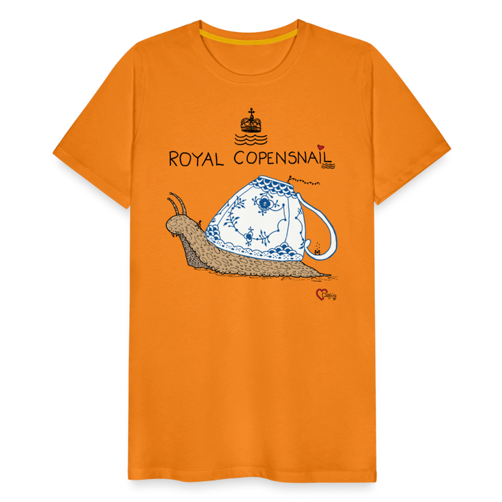 Royal Copensnail - Eksklusiv Herre T-shirt - orange