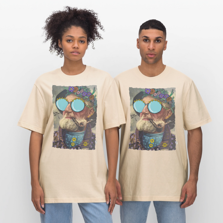 Hippie Hans - Unisex T-shirt - hvid grå