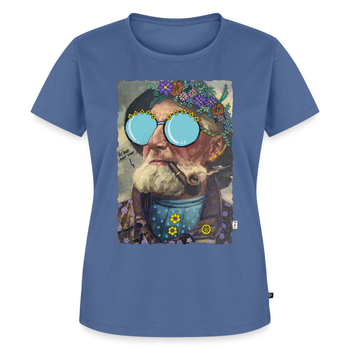 Hippie Hans - Premium Dame T-shirt - dueblå