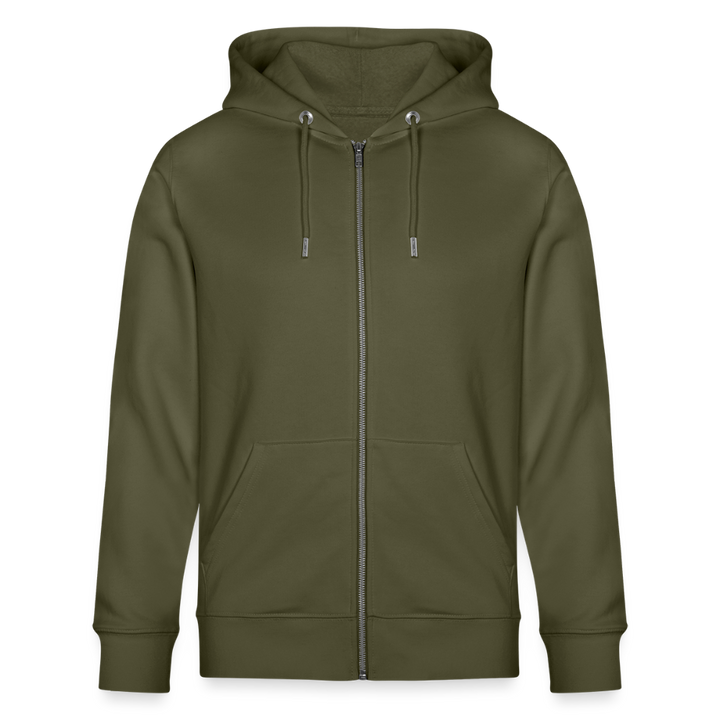 Hippie Hans - Kraftig Unisex Hættetrøje m. lynlås - khaki