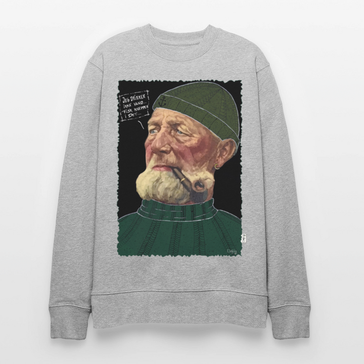 Anker Bådsmand - Kraftig Unisex Sweatshirt - grå meleret