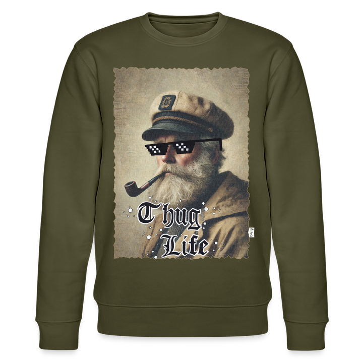 Leif Lurendrejer - Kraftig Unisex Sweatshirt - khaki