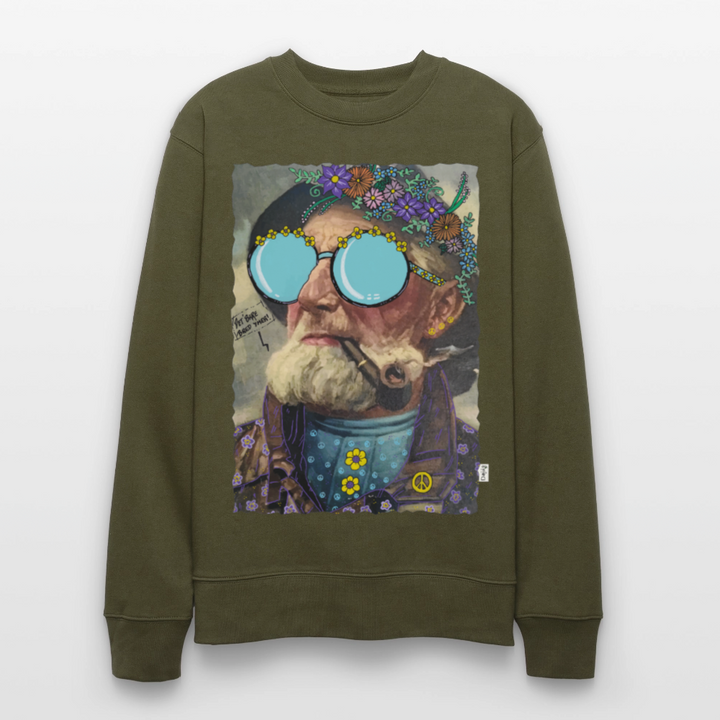 Hippie Hans - Kraftig Unisex Sweatshirt - khaki