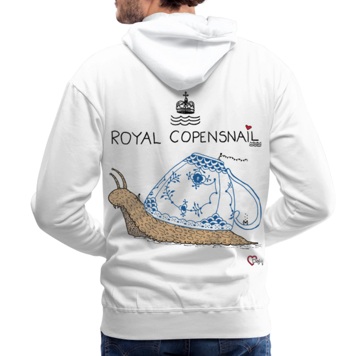 Royal Copensnail - Herre Hættetrøje - hvid