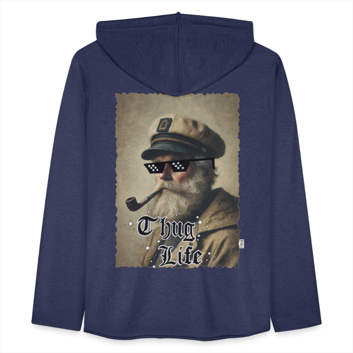 Leif Lurendrejer - Let Unisex Hættetrøje - marineblå meleret