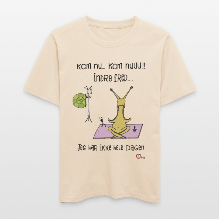 Indre Fred Snegl - Unisex T-shirt - råhvid