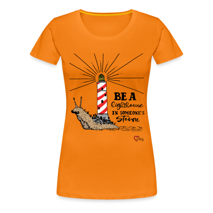 Be a Lighthouse Snegl - Eksklusiv Dame T-shirt - orange