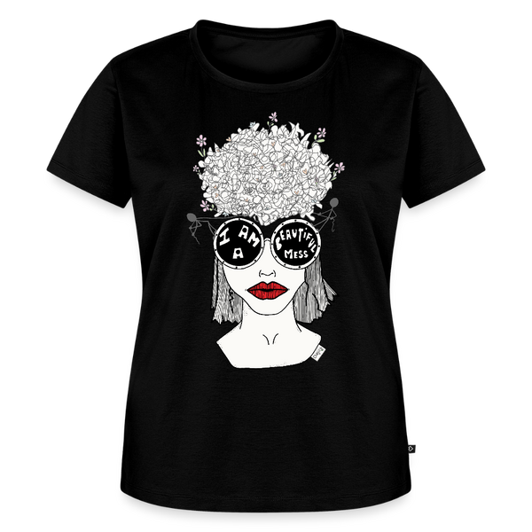 (Ikke aktiv, mørk) ADHD Beautiful Mess Dame T-shirt - sort