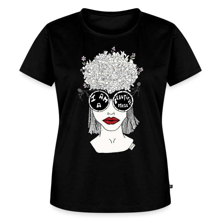 (Ikke aktiv, mørk) ADHD Beautiful Mess Dame T-shirt - sort