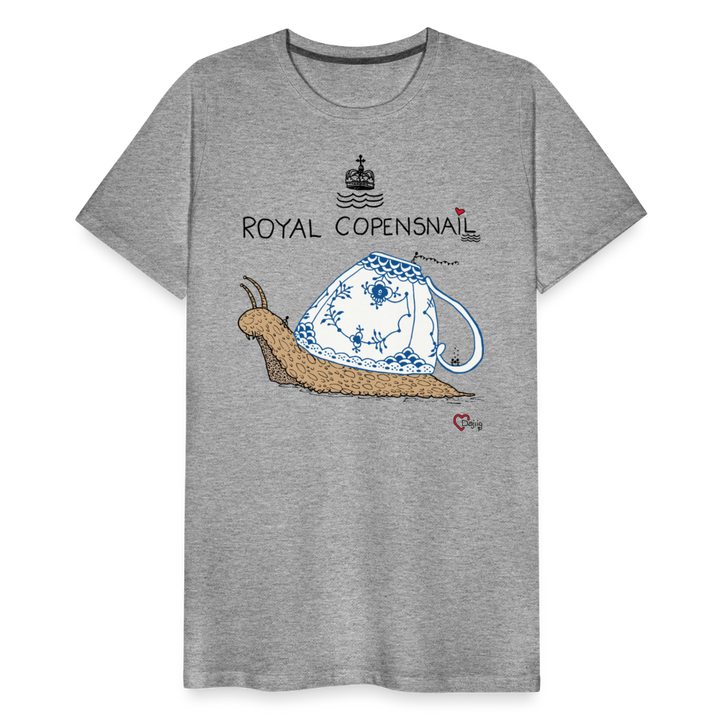 Royal Copensnail - Eksklusiv Herre T-shirt - grå meleret