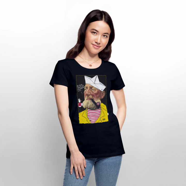 Styrmand Karlsen - Premium Dame T-shirt - navy