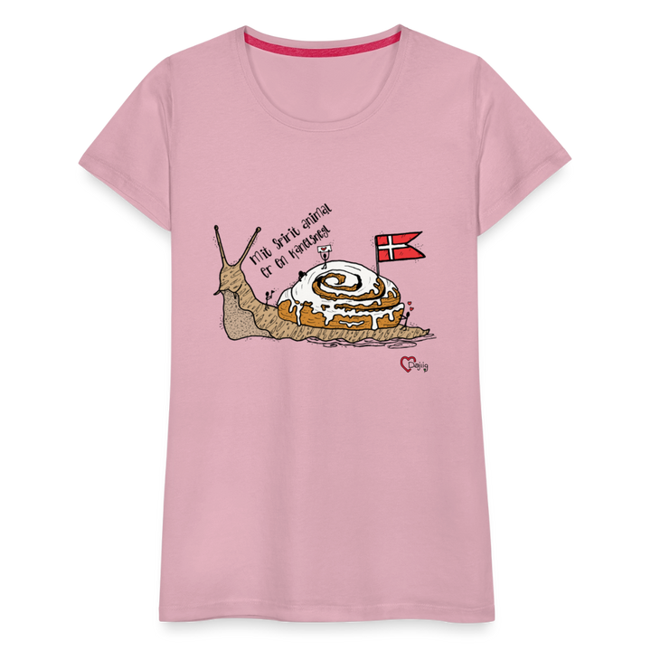 Spirit Animal Kanelsnegl - Eksklusiv Dame T-shirt - lyserosa