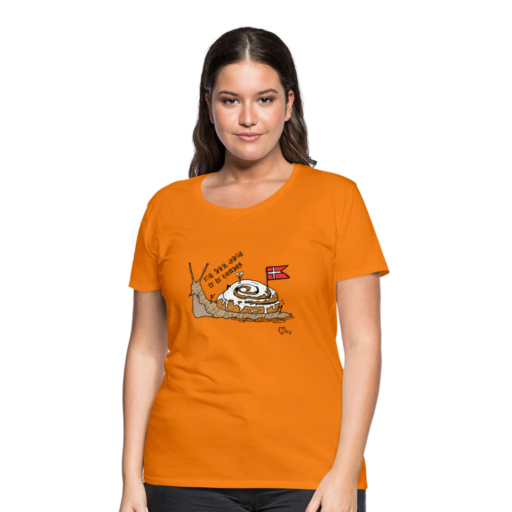 Spirit Animal Kanelsnegl - Eksklusiv Dame T-shirt - orange