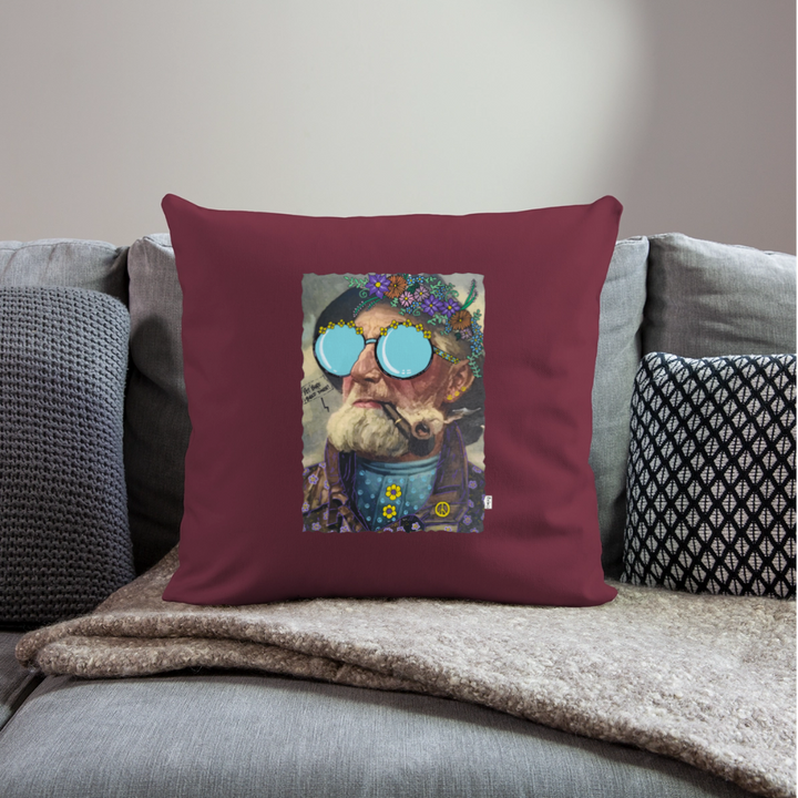 Hippie Hans - Sofapude betræk - burgunder-rød