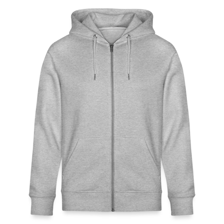 Styrmand Karlsen - Kraftig Unisex Hættetrøje m. lynlås - grå meleret