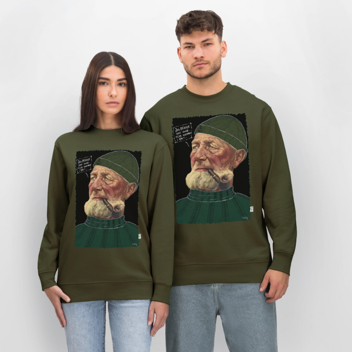 Anker Bådsmand - Kraftig Unisex Sweatshirt - khaki
