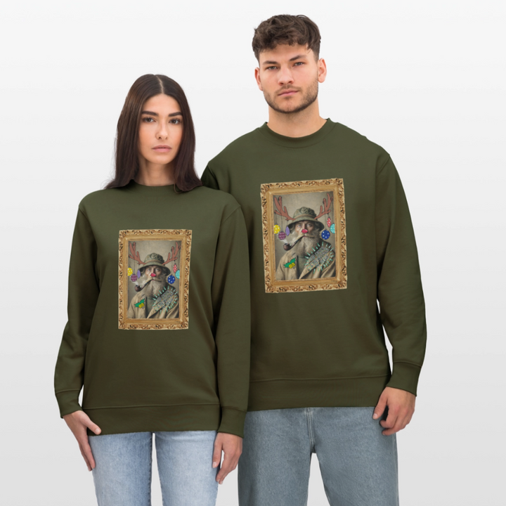 Rudolf Hjort - Kraftig Unisex Sweatshirt - khaki