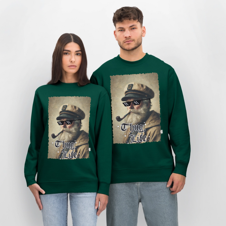 Leif Lurendrejer - Kraftig Unisex Sweatshirt - skovgrøn