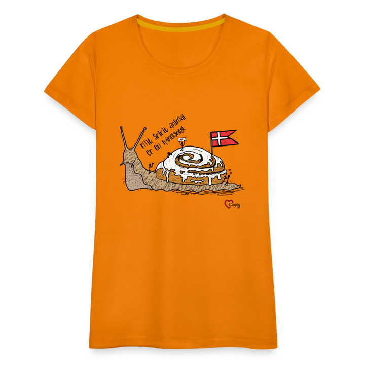 Spirit Animal Kanelsnegl - Eksklusiv Dame T-shirt - orange