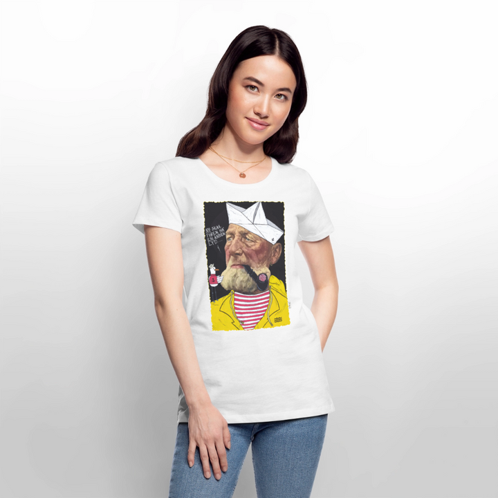 Styrmand Karlsen - Premium Dame T-shirt - hvid