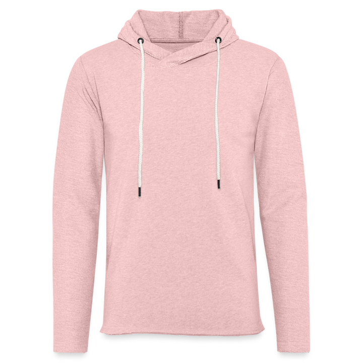 Be a Lighthouse Snegl - Let Unisex hættetrøje - rosa-creme meleret