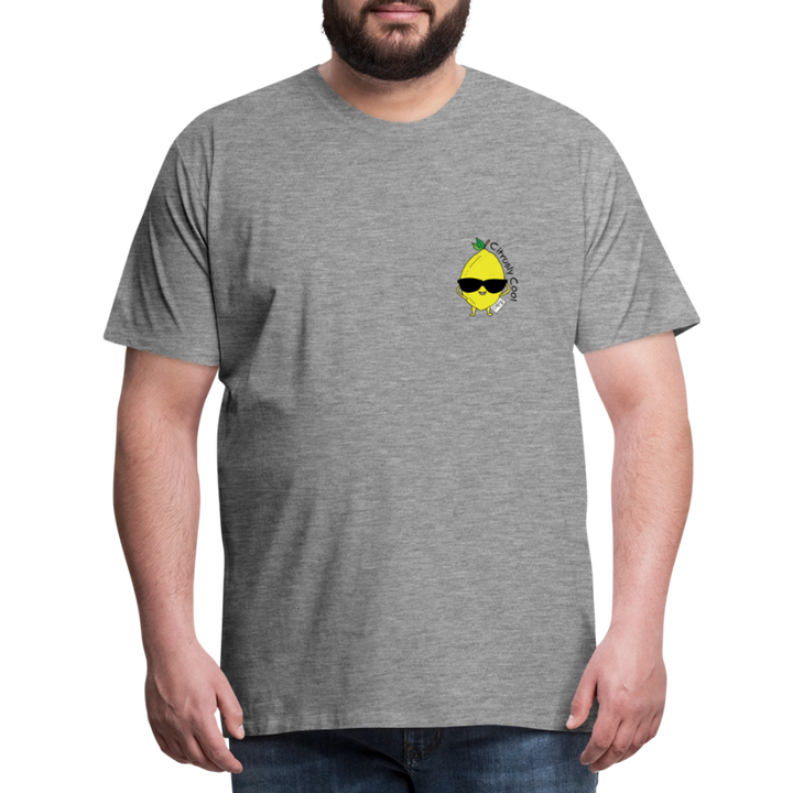 (Ikke aktiv) Citrusly Cool - Premium Herre T-shirt - grå meleret