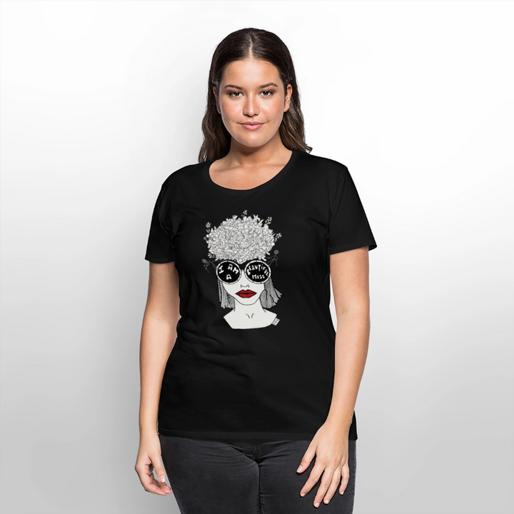 (Ikke aktiv, mørk) ADHD Beautiful Mess Dame T-shirt - sort