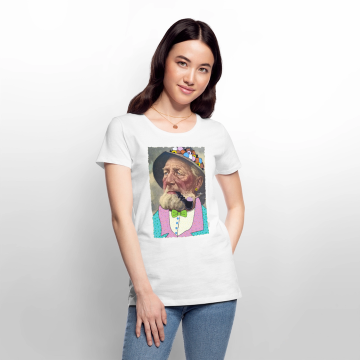 Krymmel Kaj - Premium Dame T-shirt - hvid