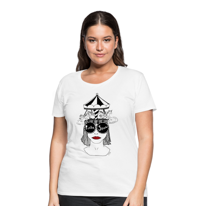 ADHD Freak Show Dame T-shirt - hvid