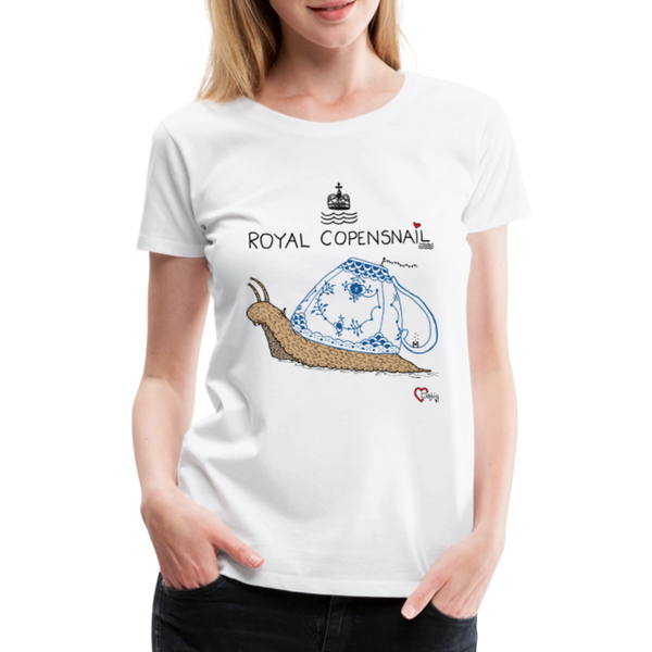 Royal Copensnail - Eksklusiv Dame T-shirt - hvid