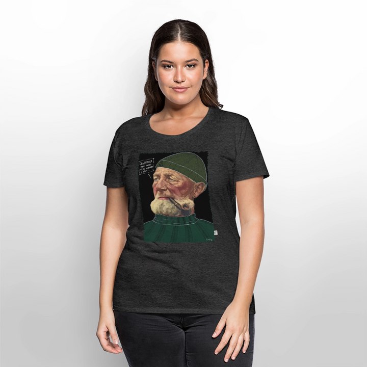 Anker Bådsmand - Premium Dame T-shirt - antracit meleret