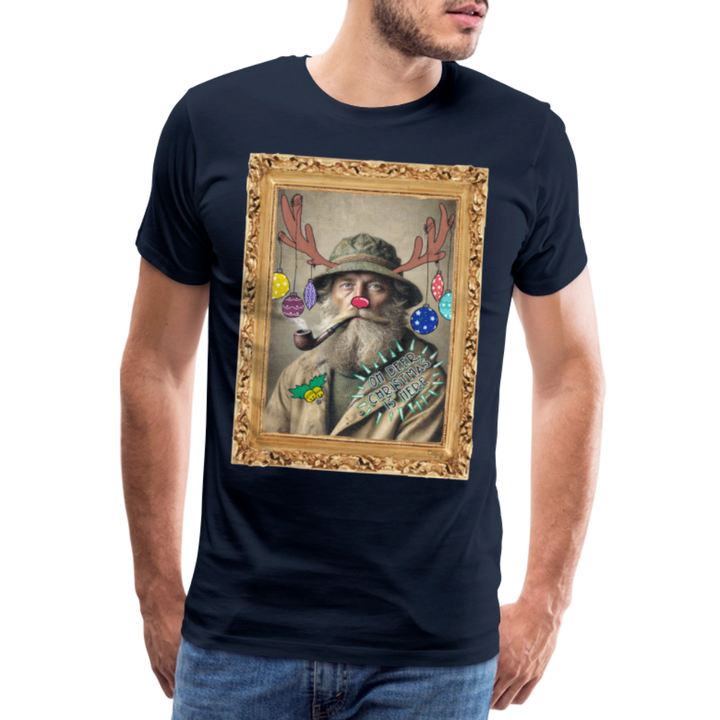 Rudolf Hjort - Premium Herre T-shirt - marineblå