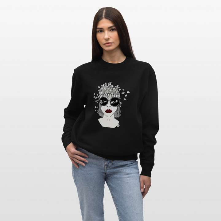 ADHD Popcorn Hjerne - Unisex Sweatshirt - sort