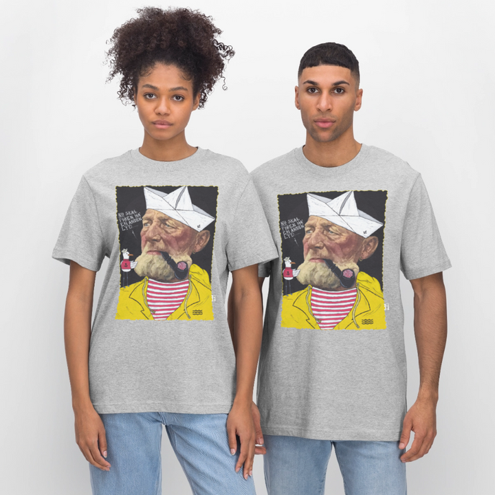 Styrmand Karlsen - Unisex T-shirt - grå meleret