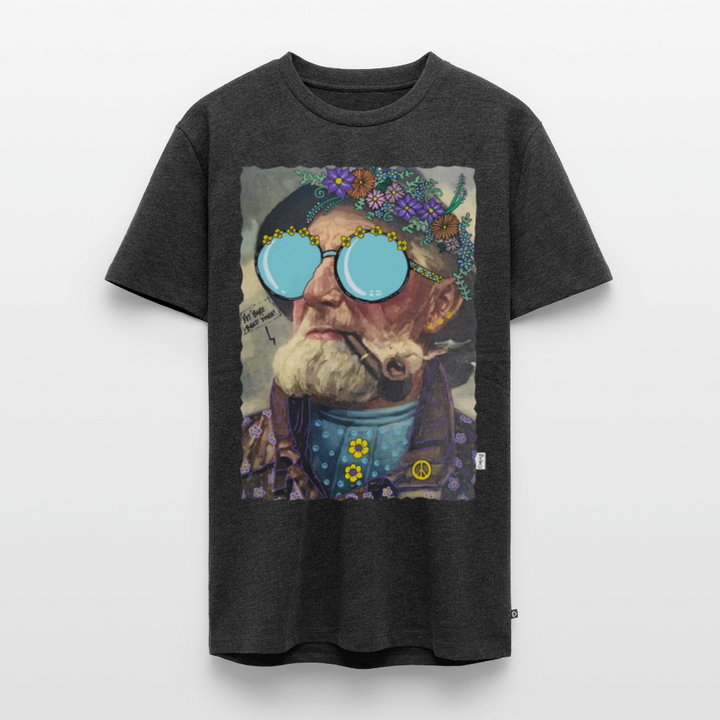 Hippie Hans - Premium Herre T-shirt - antracit meleret