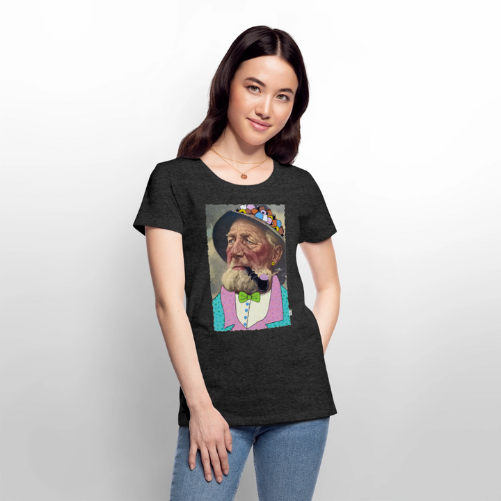 Krymmel Kaj - Premium Dame T-shirt - antracit meleret