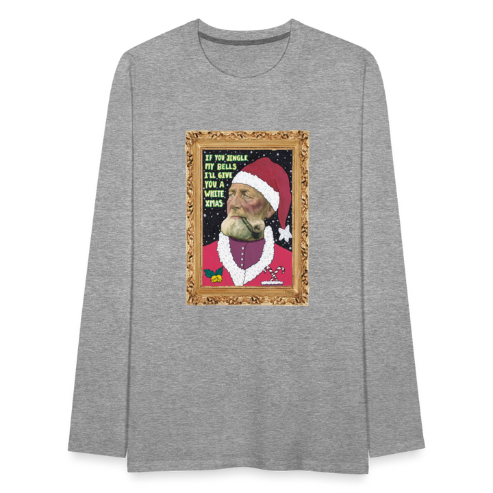 Klaus Santa - Herre Langærmet Trøje - grå meleret