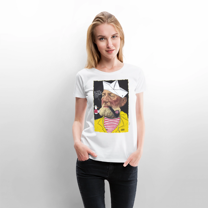 Styrmand Karlsen - Premium Dame T-shirt - hvid