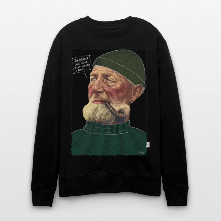 Anker Bådsmand - Kraftig Unisex Sweatshirt - sort