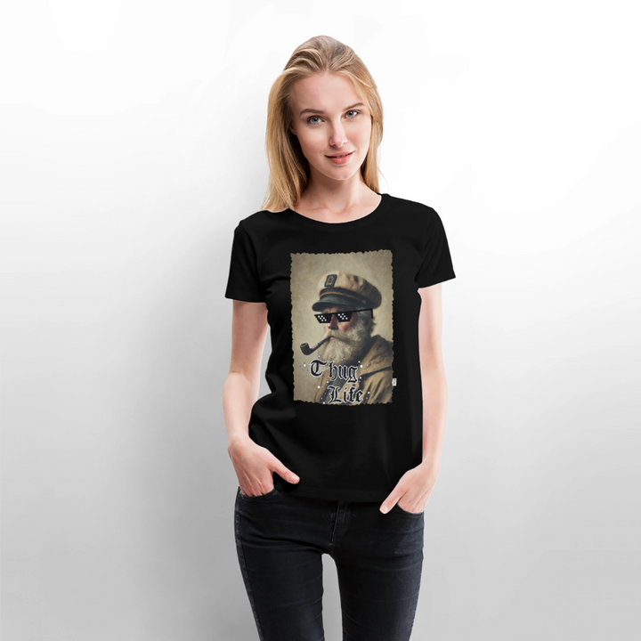 Leif Lurendrejer - Premium Dame T-shirt - sort