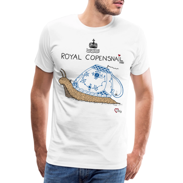 Royal Copensnail - Eksklusiv Herre T-shirt - hvid