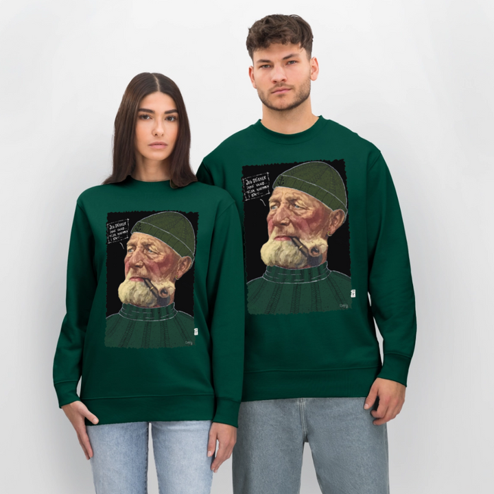 Anker Bådsmand - Kraftig Unisex Sweatshirt - skovgrøn