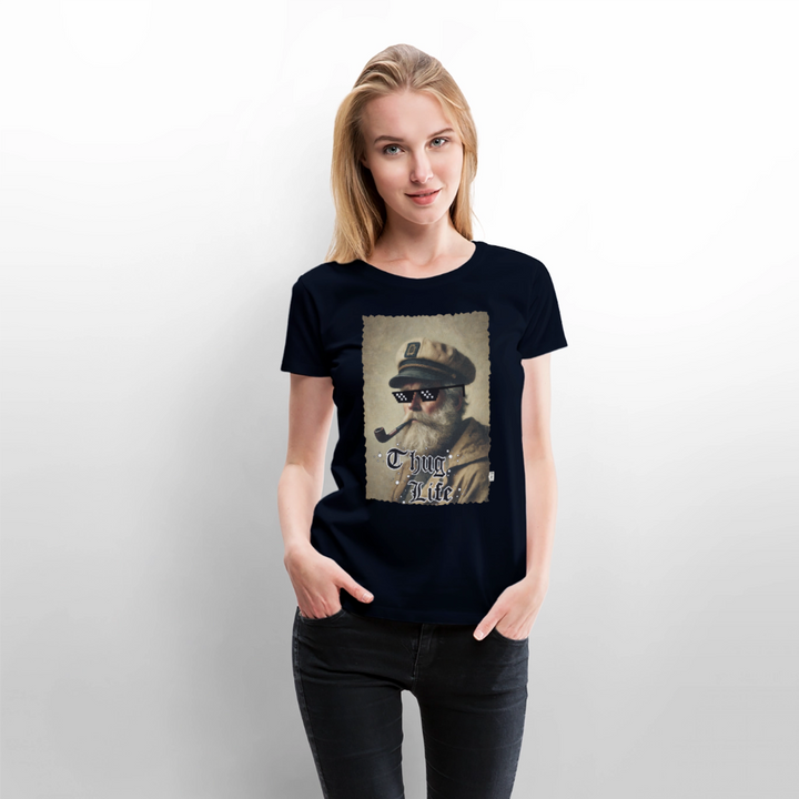 Leif Lurendrejer - Premium Dame T-shirt - navy