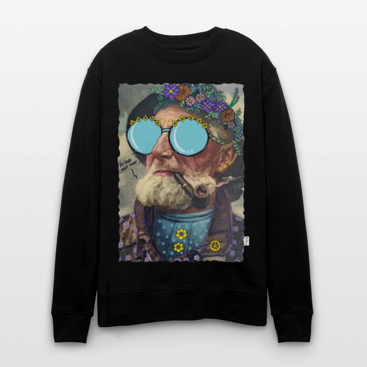 Hippie Hans - Kraftig Unisex Sweatshirt - sort