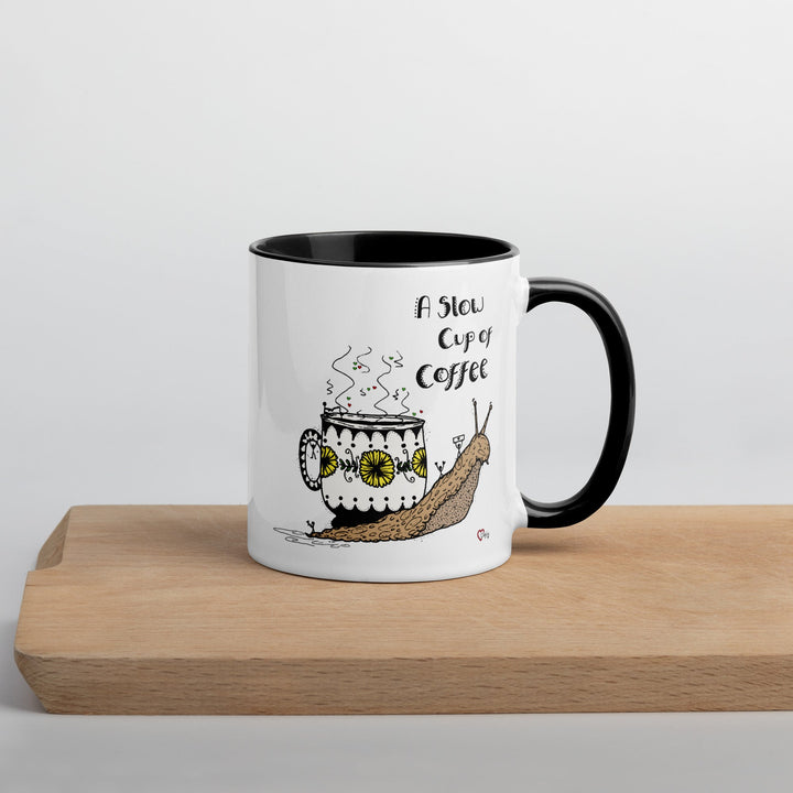 A Slow Cup of Coffee Snegle Krus - Krus - Black - Dajlig.dk
