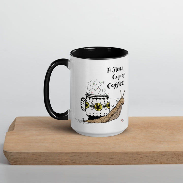 A Slow Cup of Coffee Snegle Krus - Krus - Black - Dajlig.dk