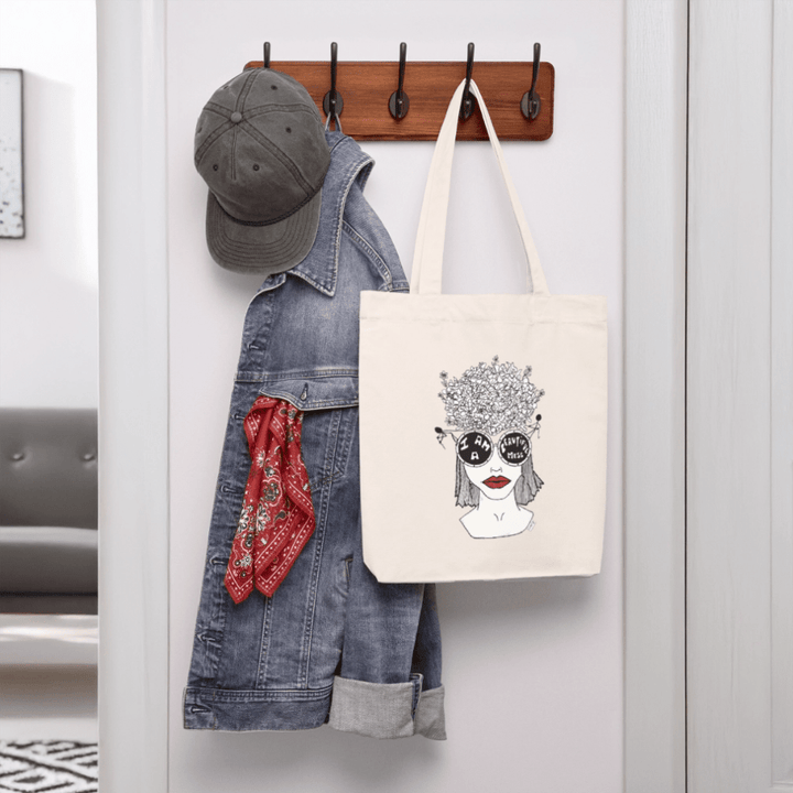 ADHD A Beautiful Mess - Kraftig mulepose i genbrugsstof - Stanley/Stella heavyweight recycled mulepose - naturhvid - Dajlig