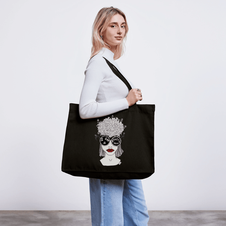 ADHD A Beautiful Mess - Stor kraftig mulepose i genbrugsstof - Stanley/Stella recycled shopping bag - råhvid - Dajlig