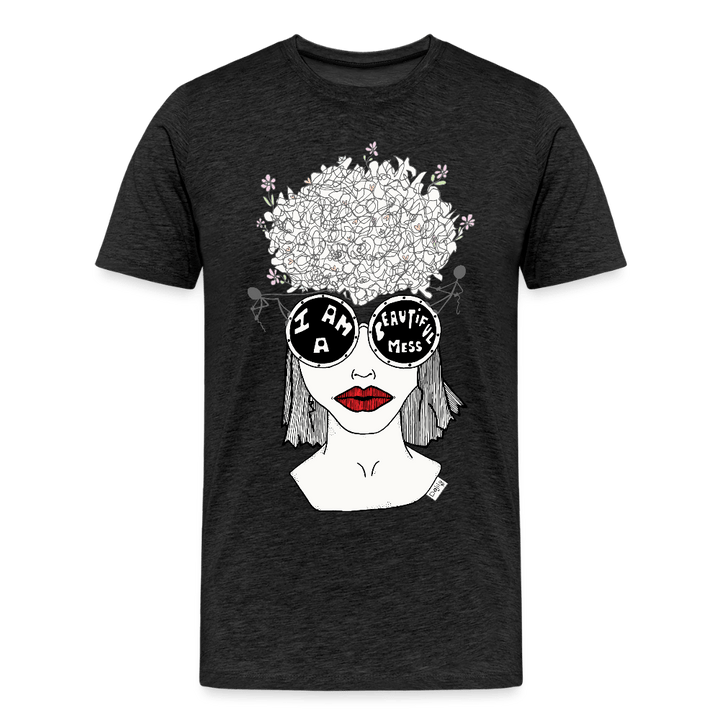 ADHD Beautiful Mess Herre T-shirt - Herre premium T-shirt - charcoal - Dajlig