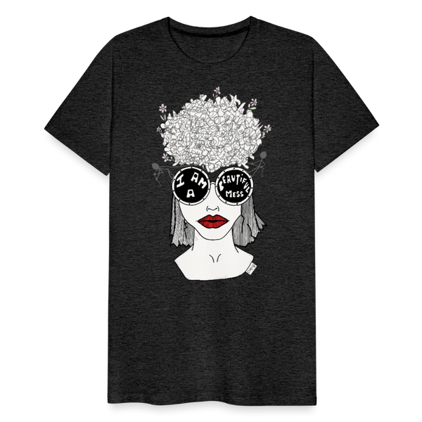 ADHD Beautiful Mess Herre T-shirt - Herre premium T-shirt - charcoal - Dajlig